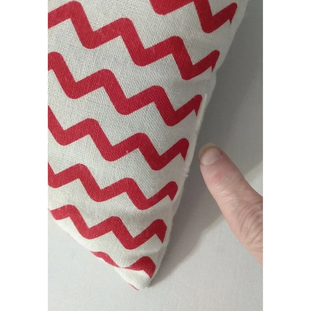 Dimensional Reindeer Red Zig Zag Background 10